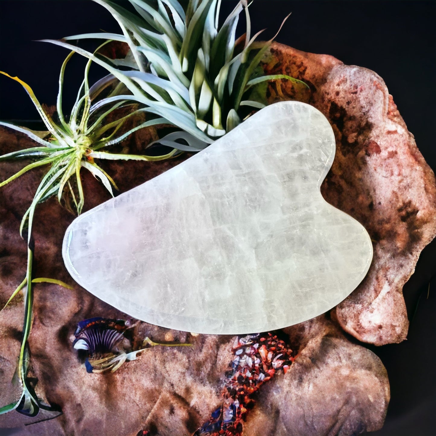 Crystal gua sha
