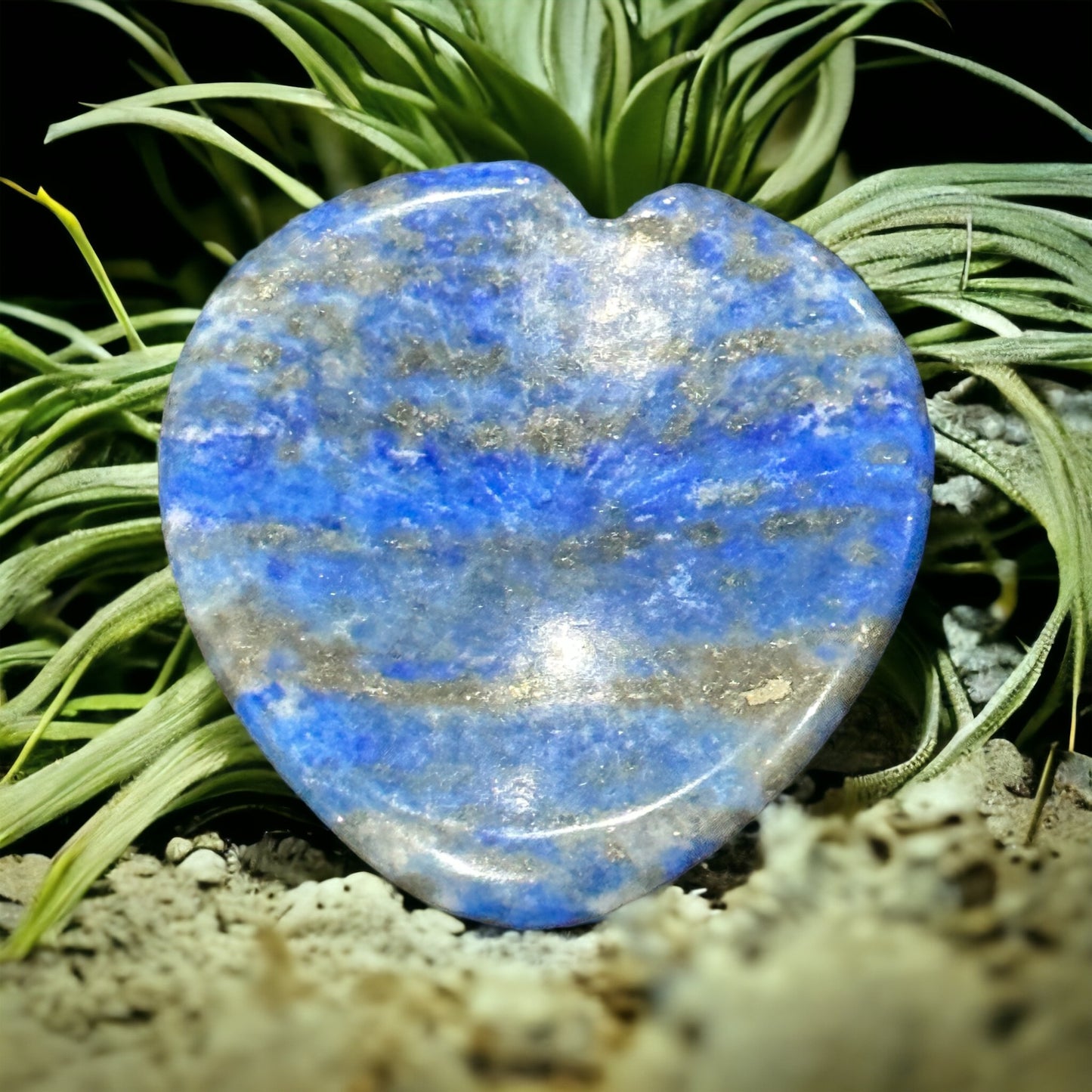 Crystal calming stone / worry stone - heart