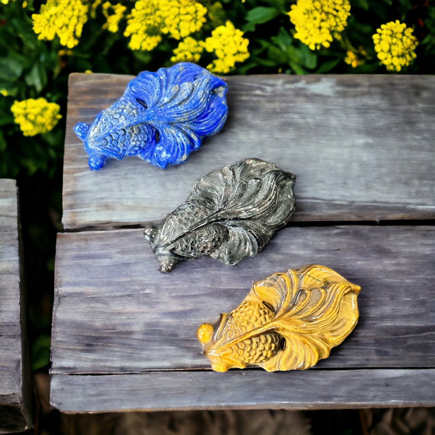 Fish crystal carving