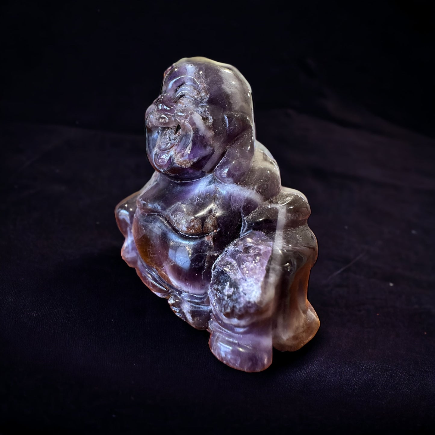 Dream amethyst crystal Buddha (perfectly imperfect)