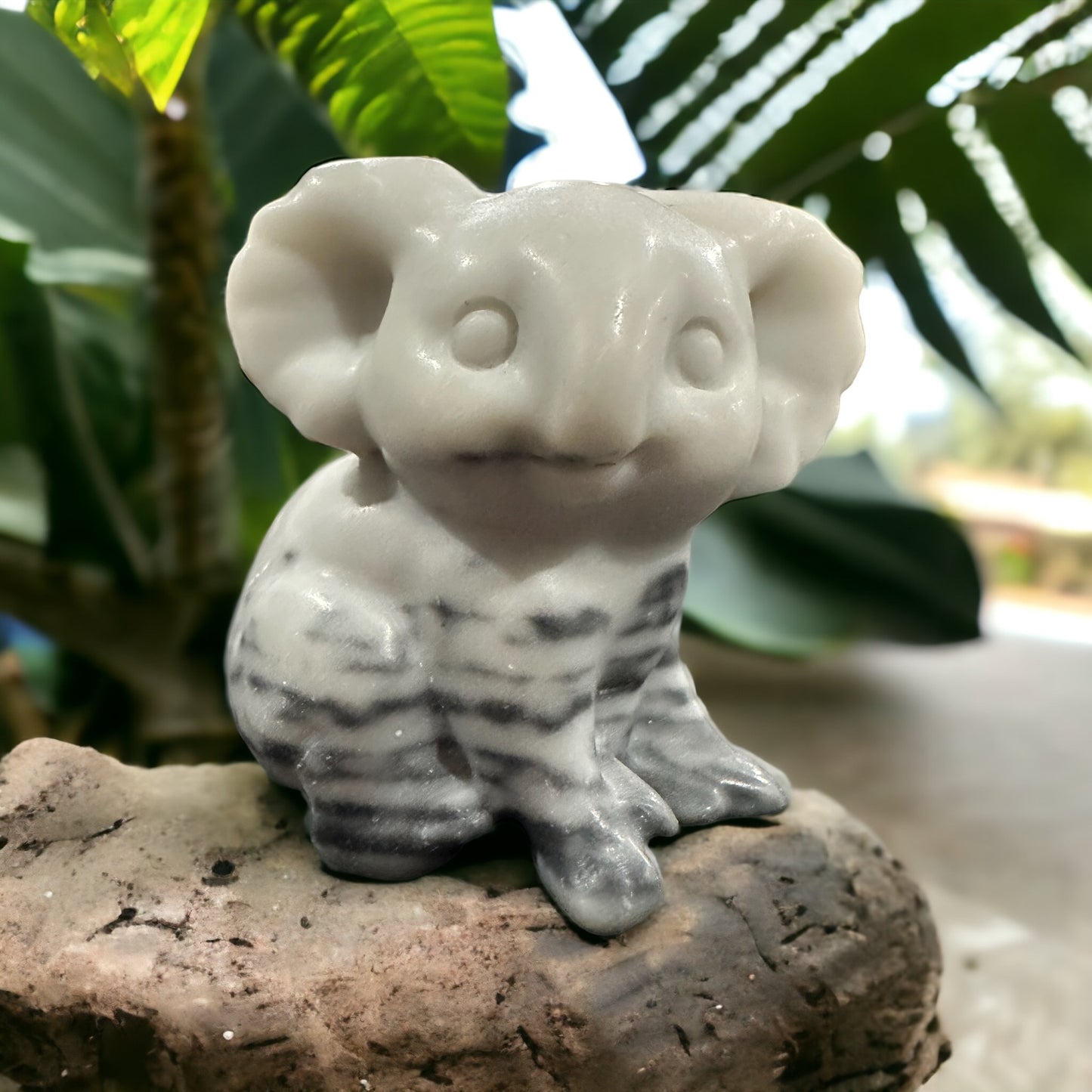 Koala crystal carving