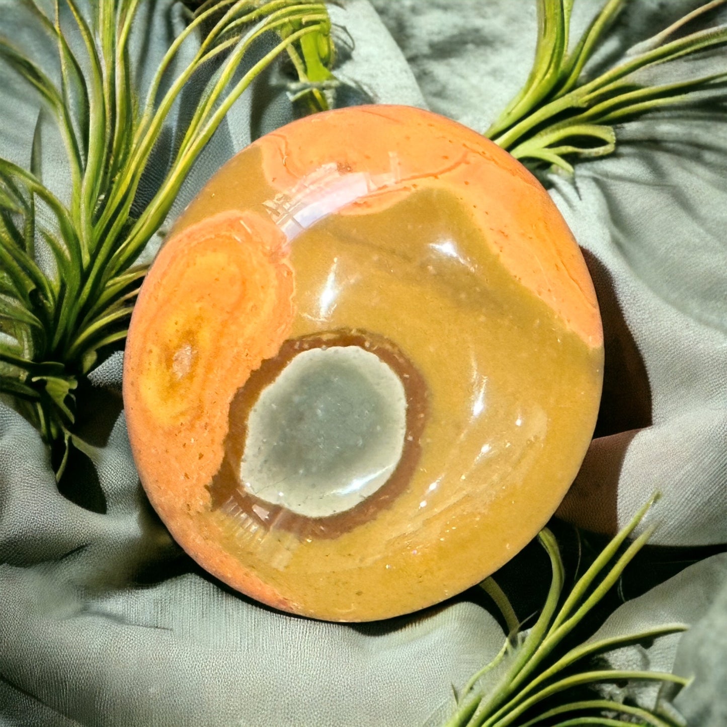 Polychrome Jasper crystal palmstone