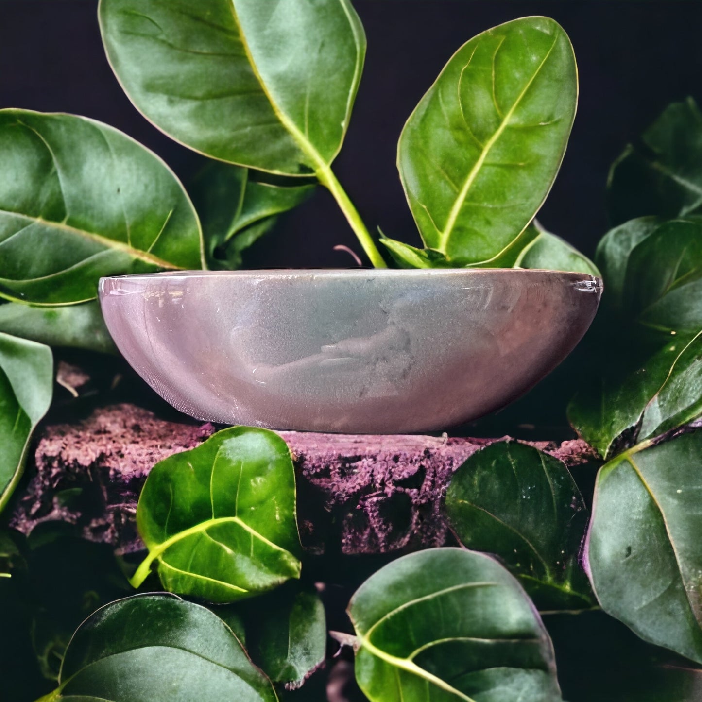 Polychrome Jasper crystal bowl