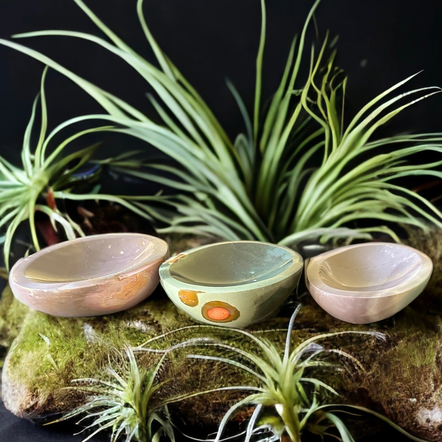 Polychrome Jasper crystal bowl