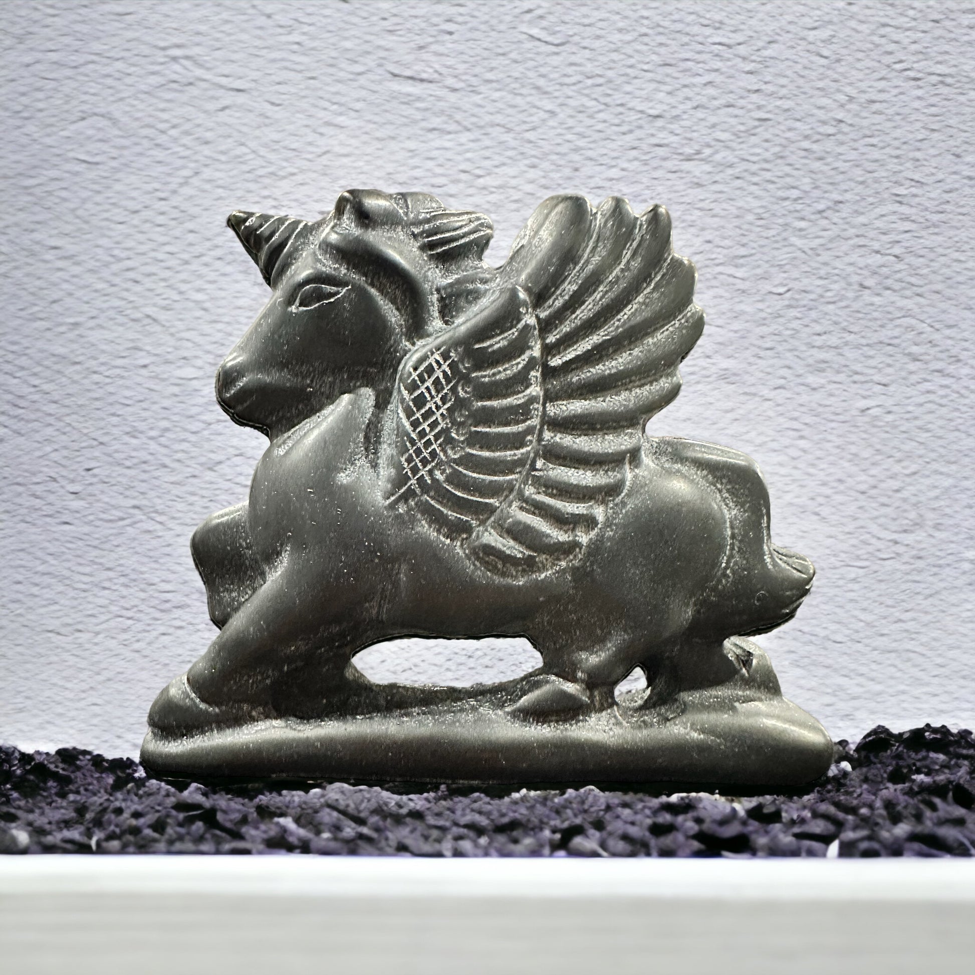 Unicorn / Pegasus crystal carving