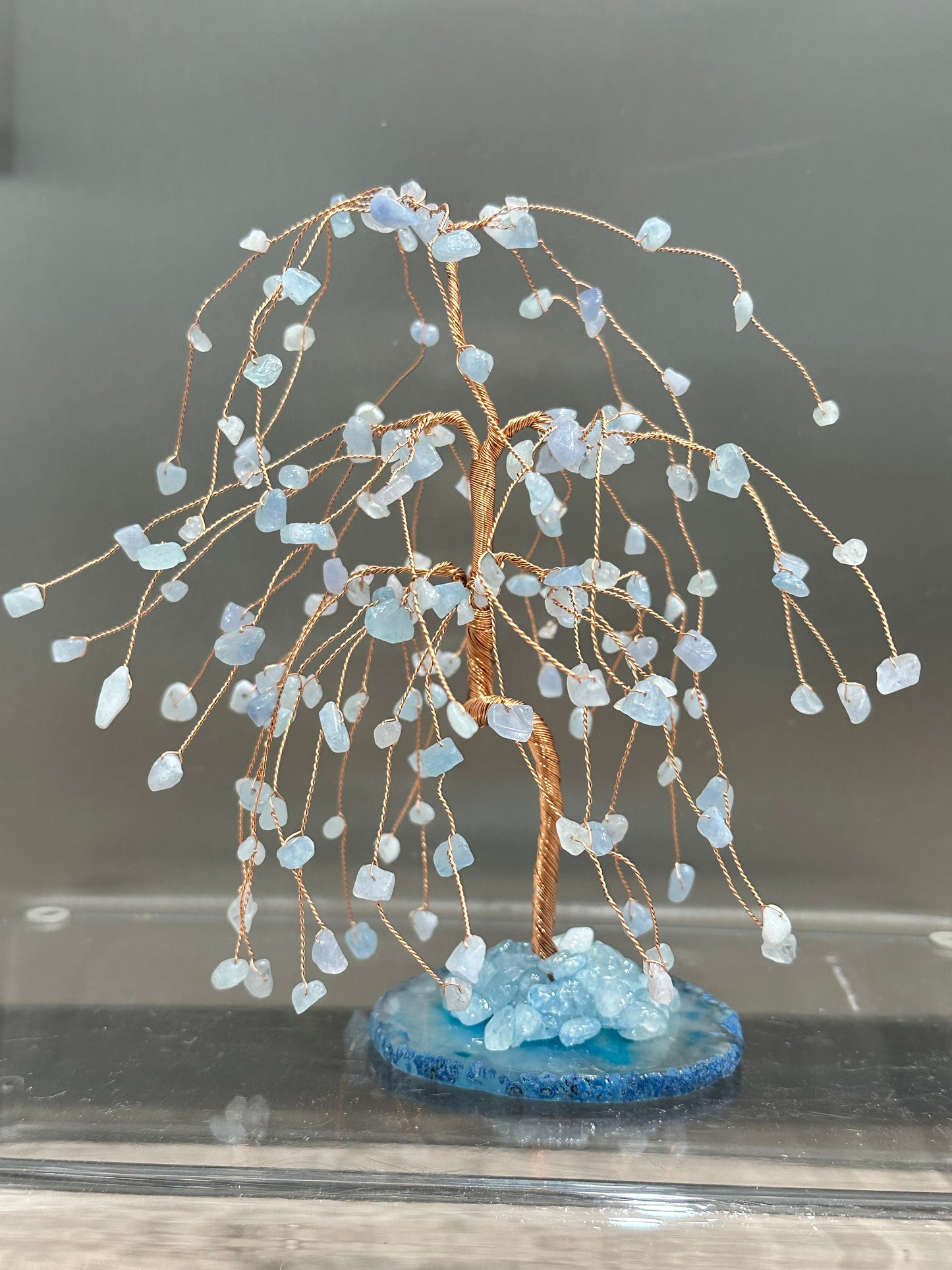 Crystal chip weeping tree