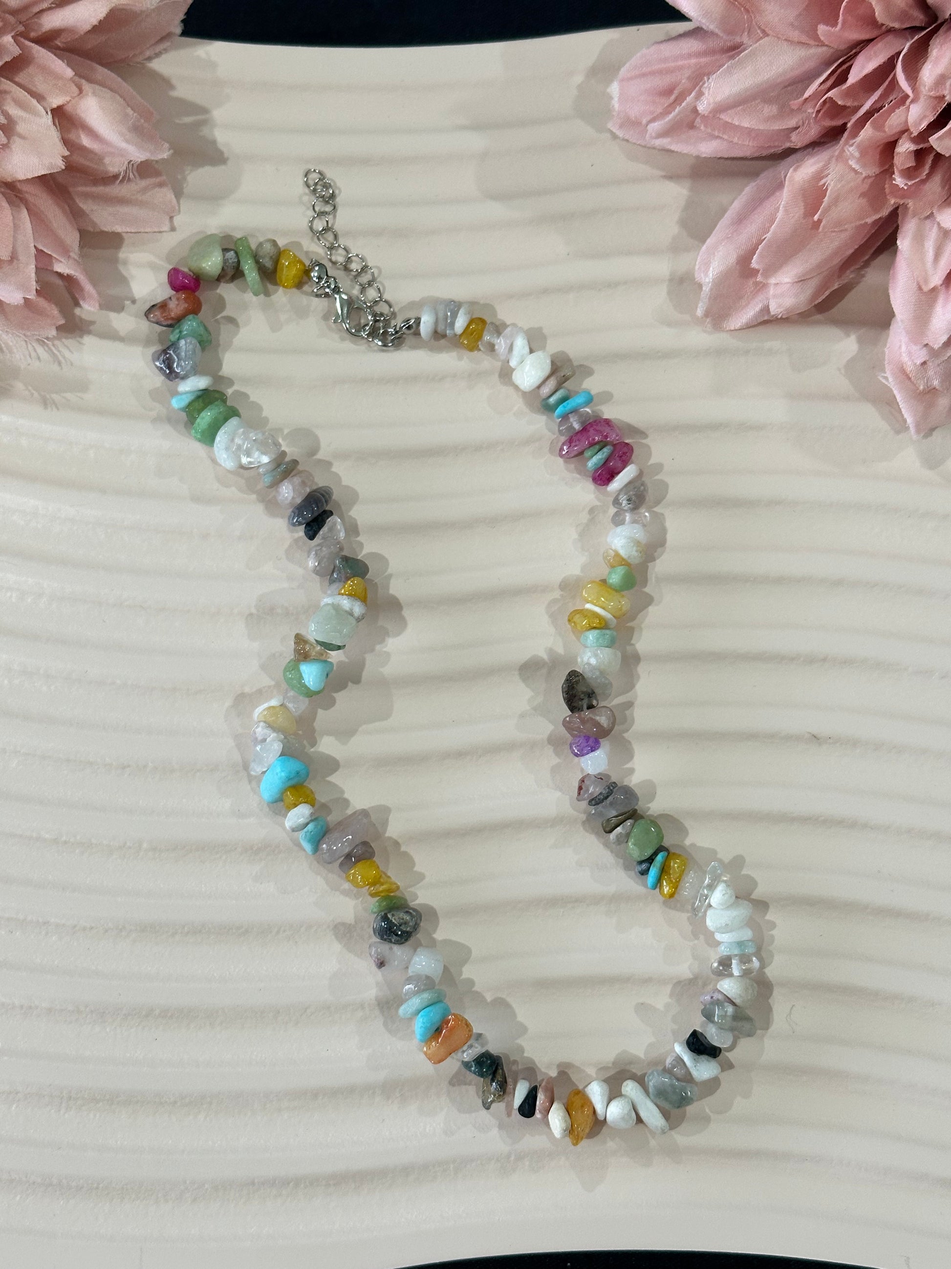 Crystal chip necklace