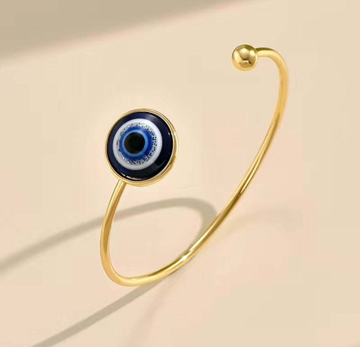 Evil eye cuff bracelet