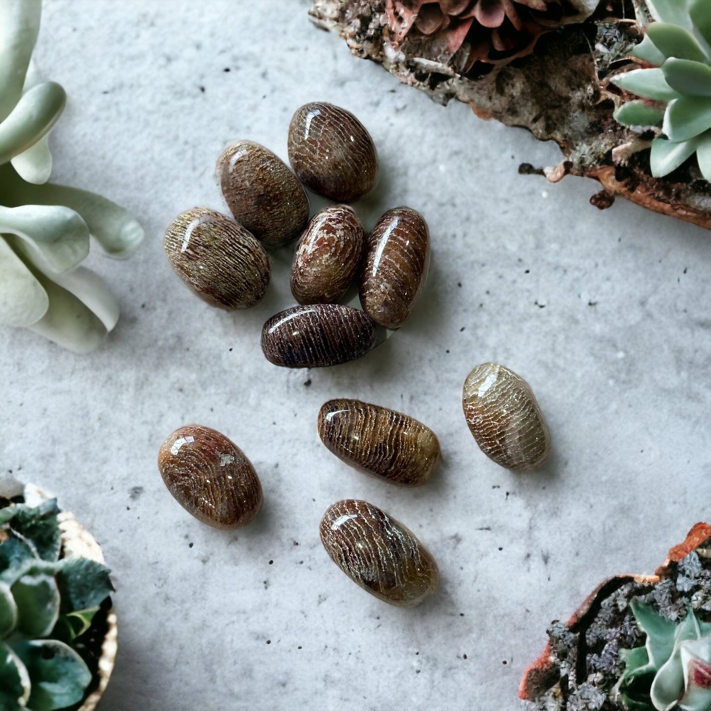 1000 layer garden quartz tumble crystal