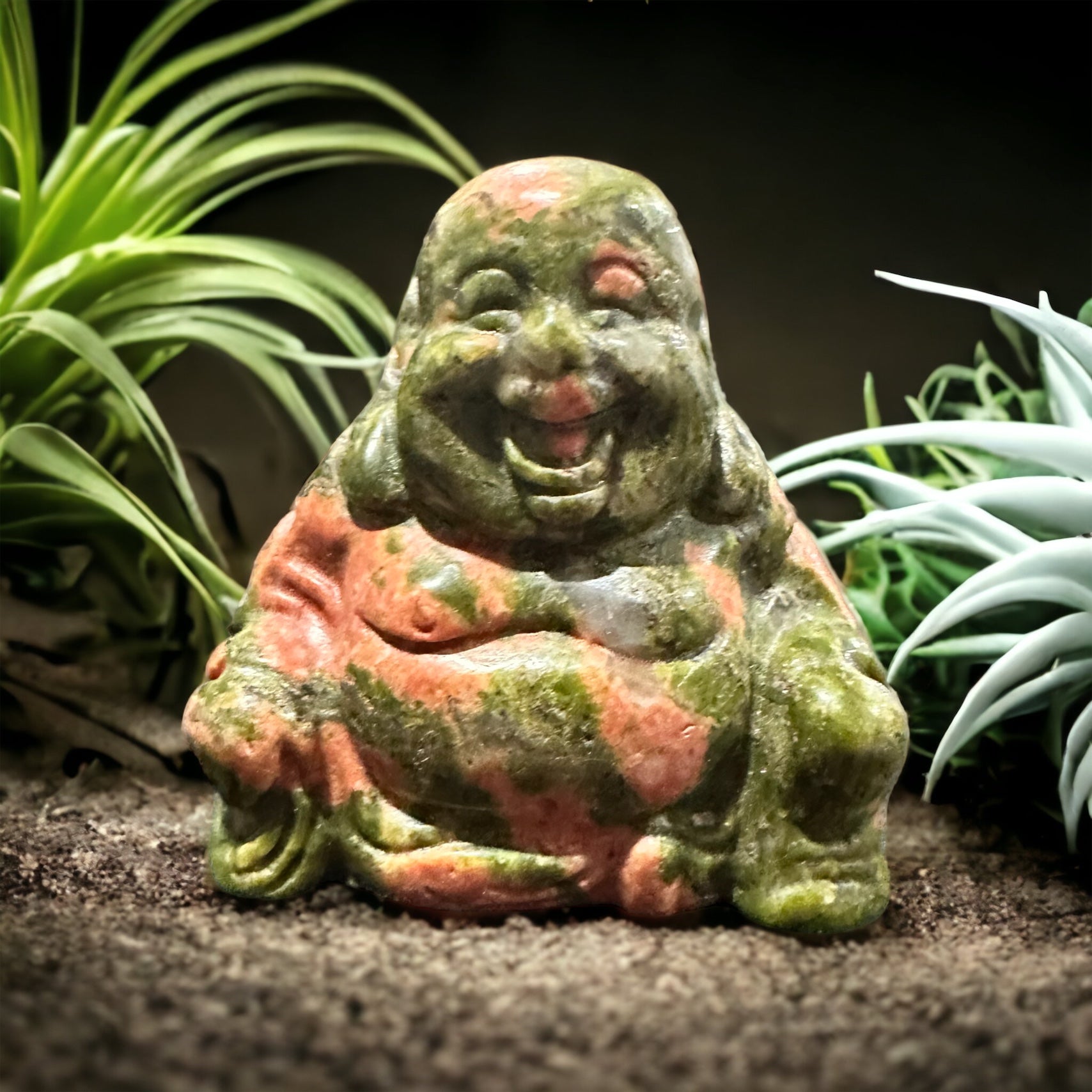 Crystal Buddha carving