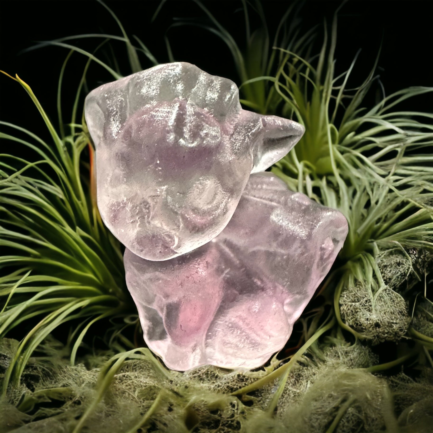 Crystal Pokémon carving