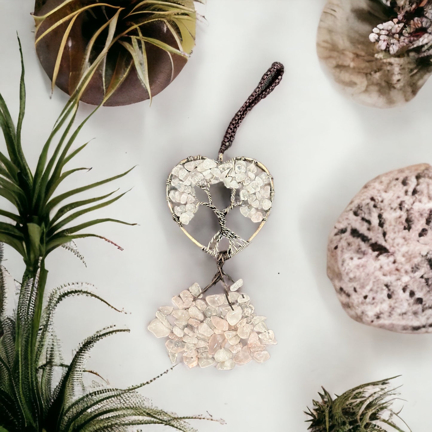 Crystal chip hangings