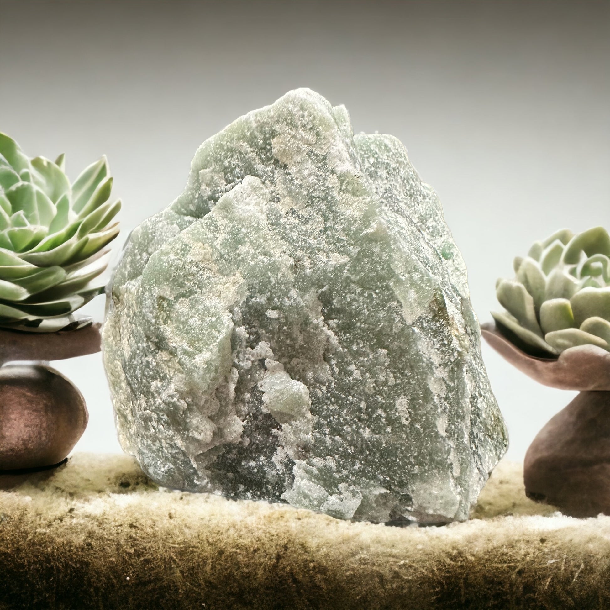 Large green aventurine rough crystal