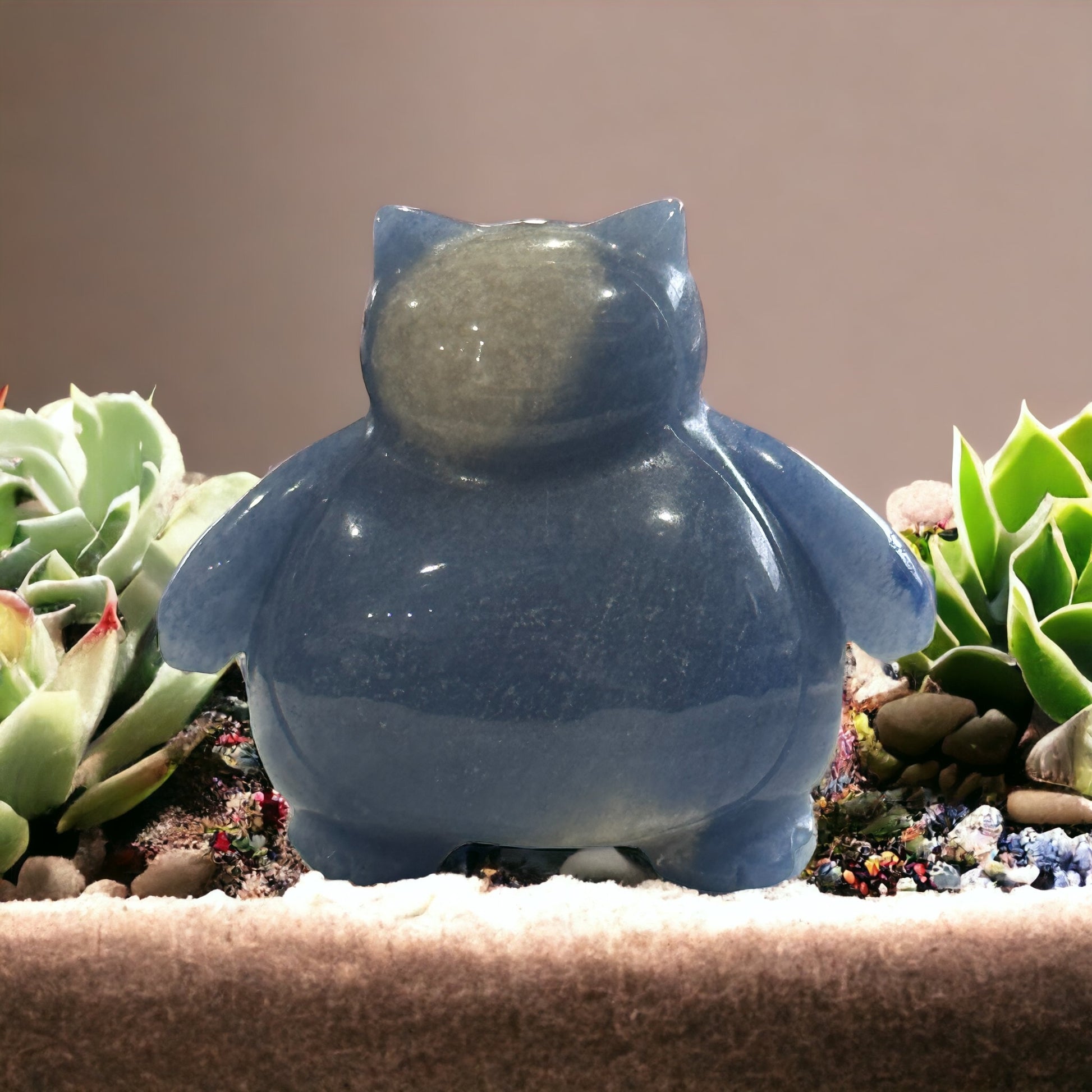 Crystal snorlax carving