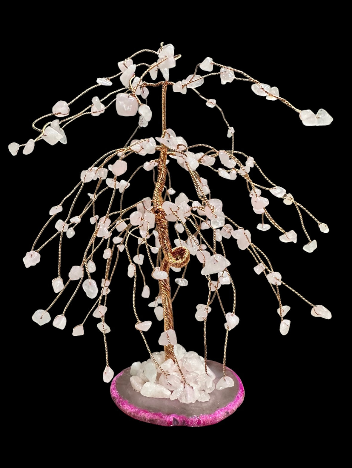 Crystal chip weeping tree