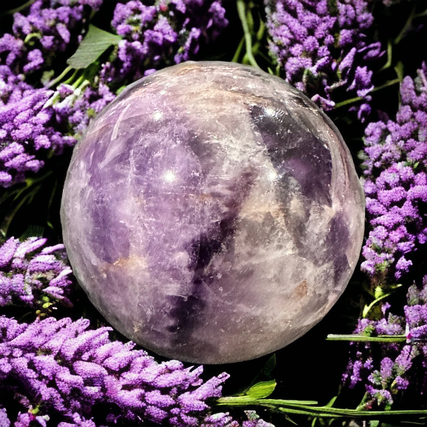 Flourite sphere crystal