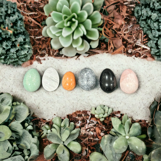 Crystal egg carving