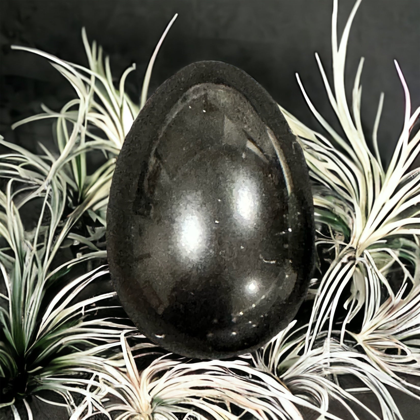 Crystal egg carving