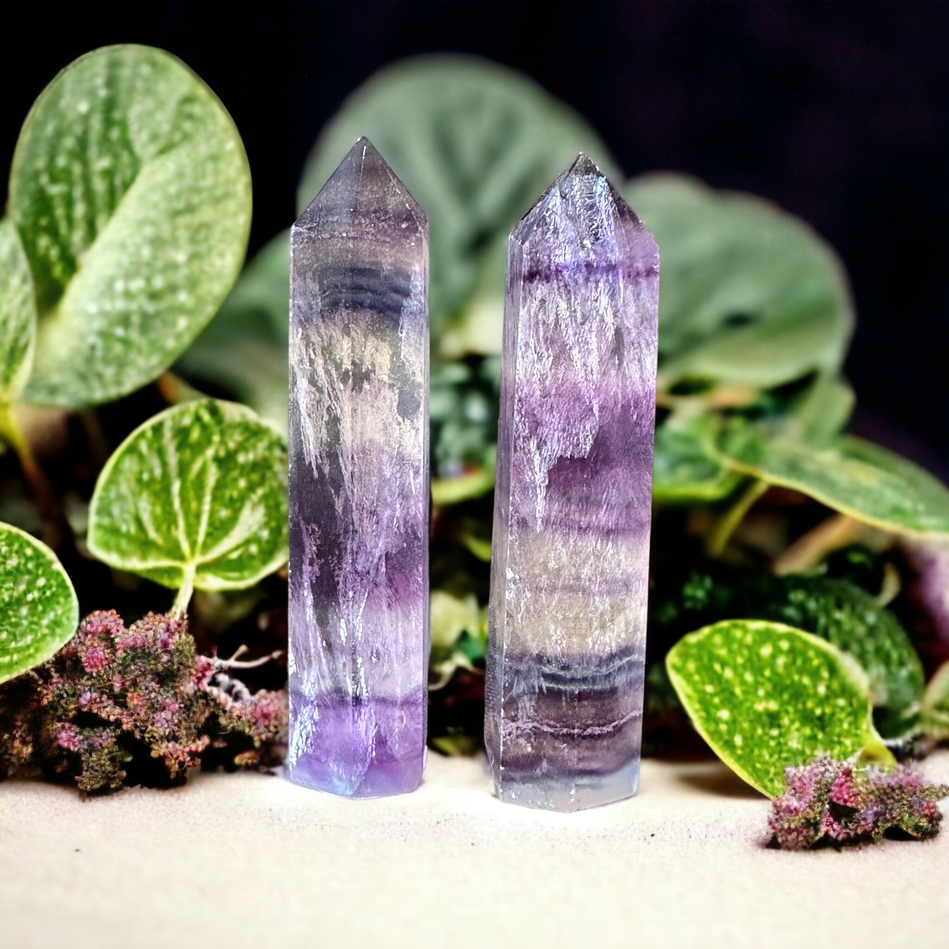 Mini flourite crystal tower