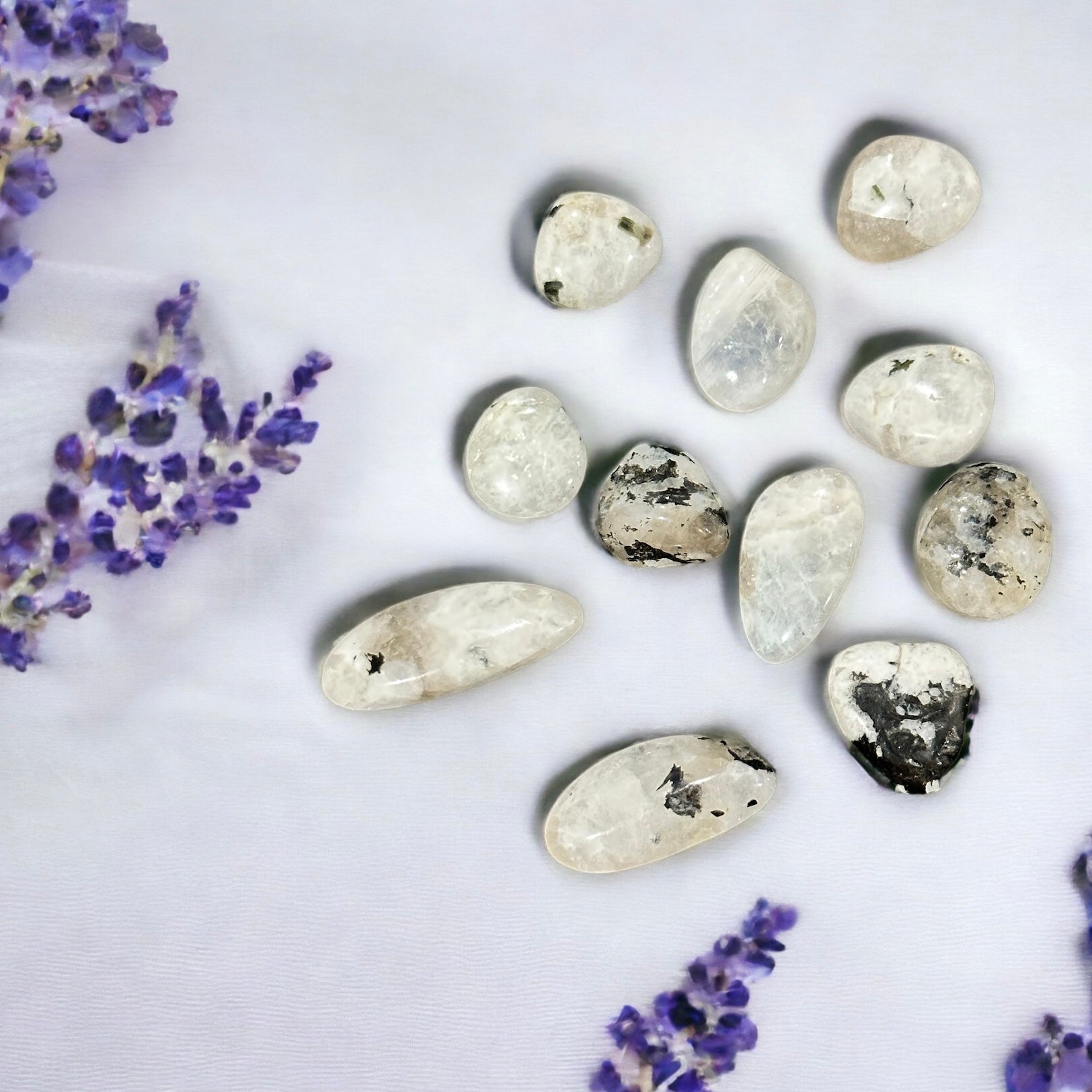 Rainbow moonstone tumble crystal