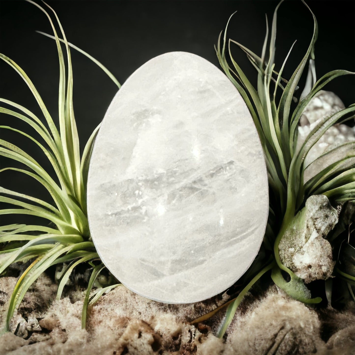 Crystal egg carving