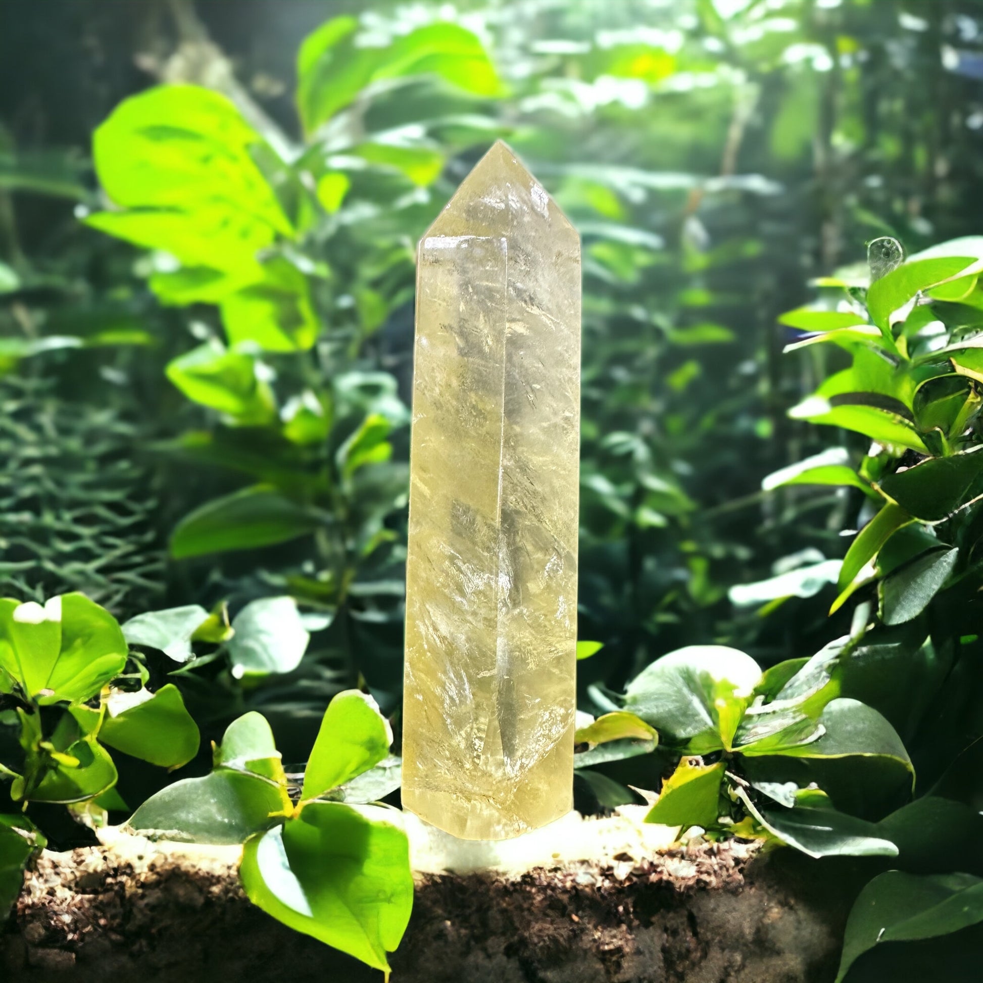 Citrine crystal tower