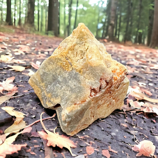 Crazy lace agate rough crystal