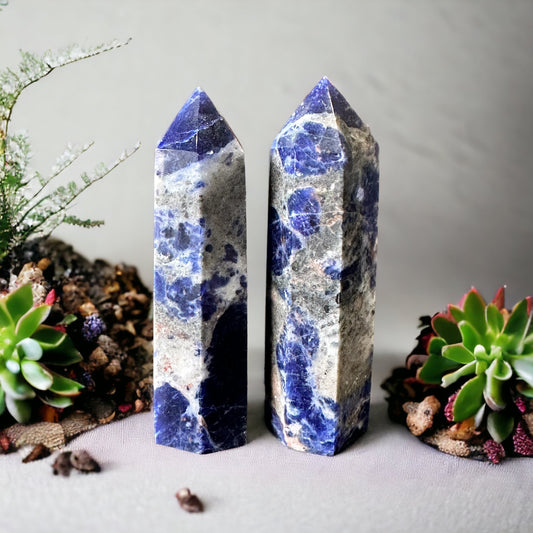 Sodalite crystal tower