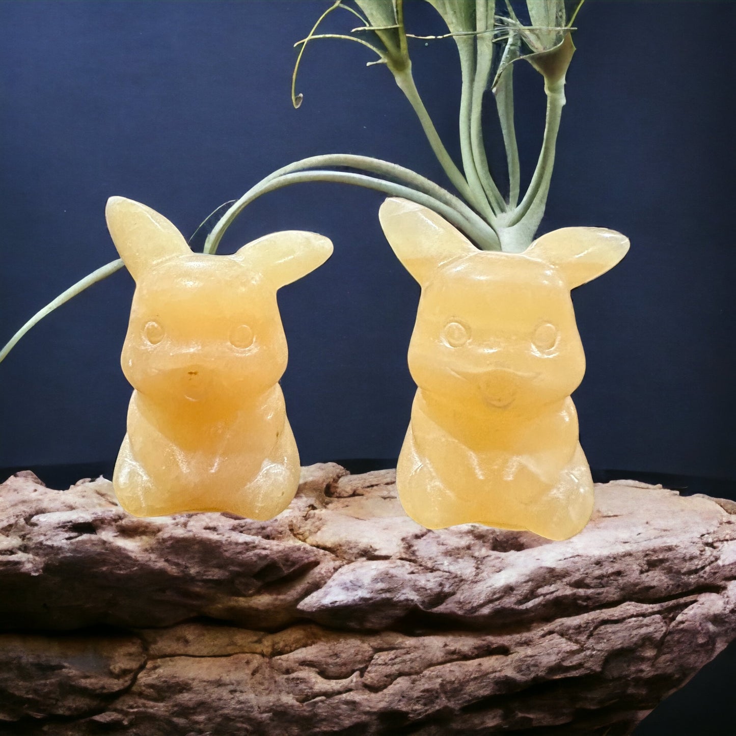 Crystal Pikachu carving