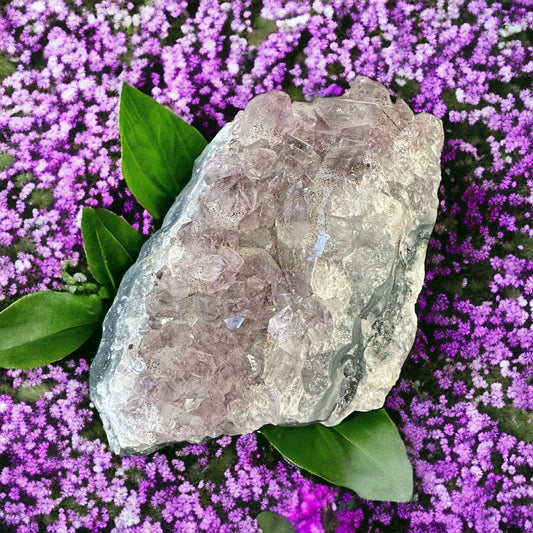 Amethyst crystal cluster