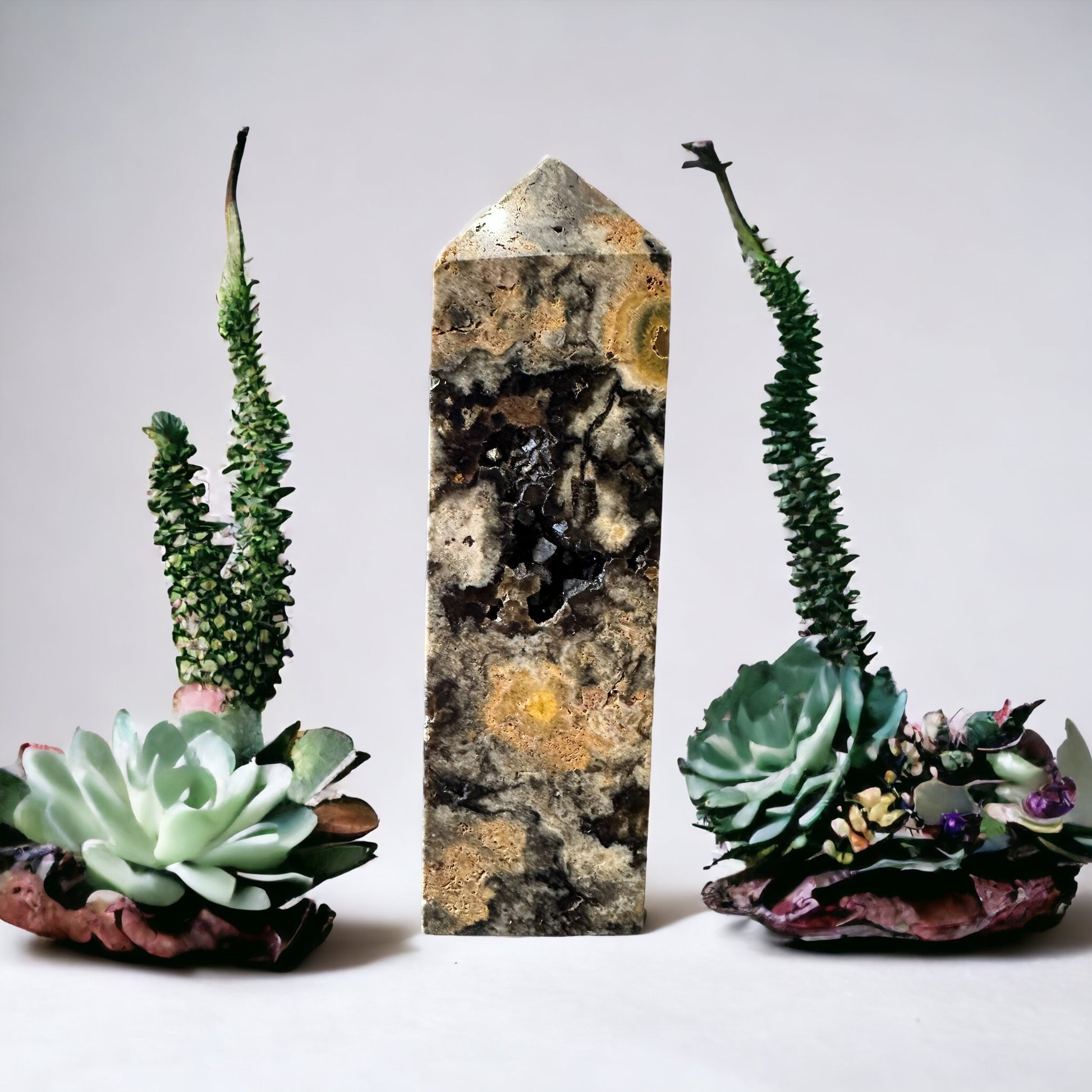 Ocean jasper crystal tower