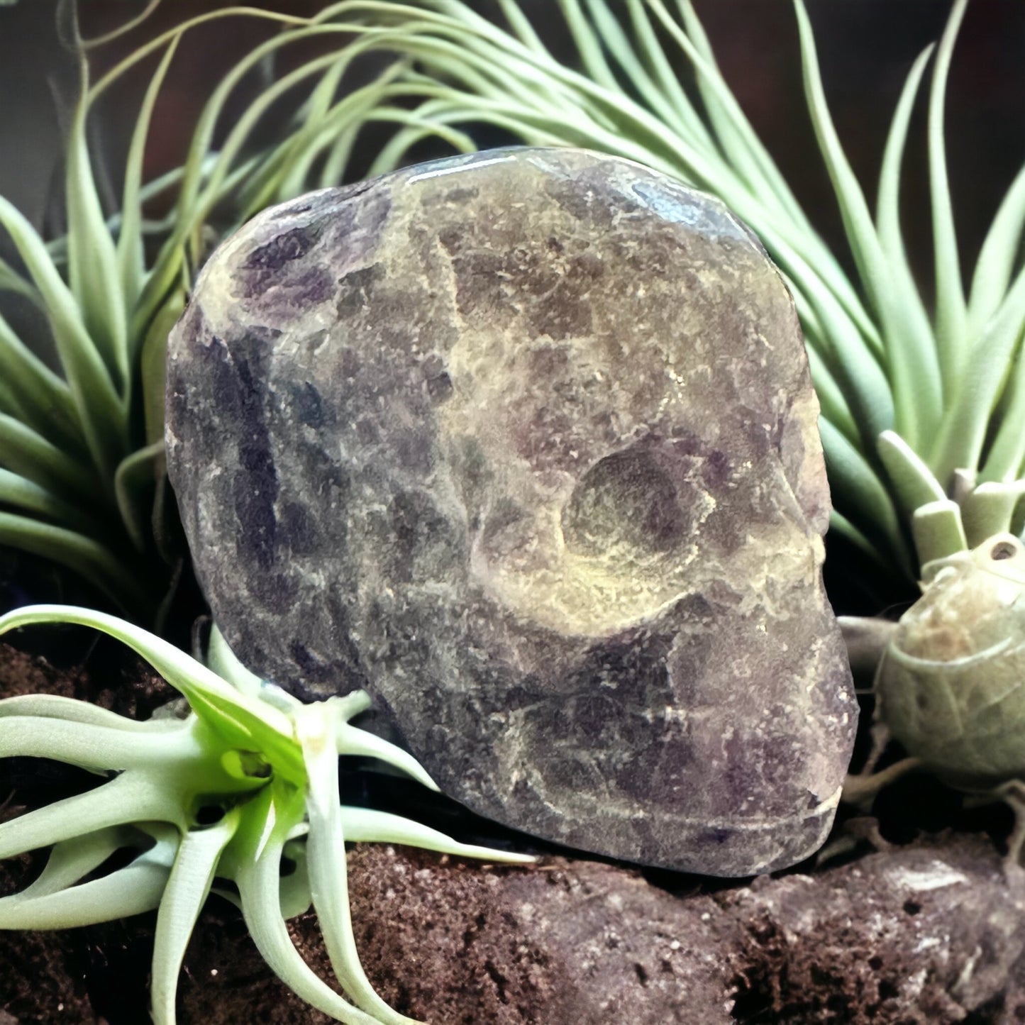 Flourite crystal skull