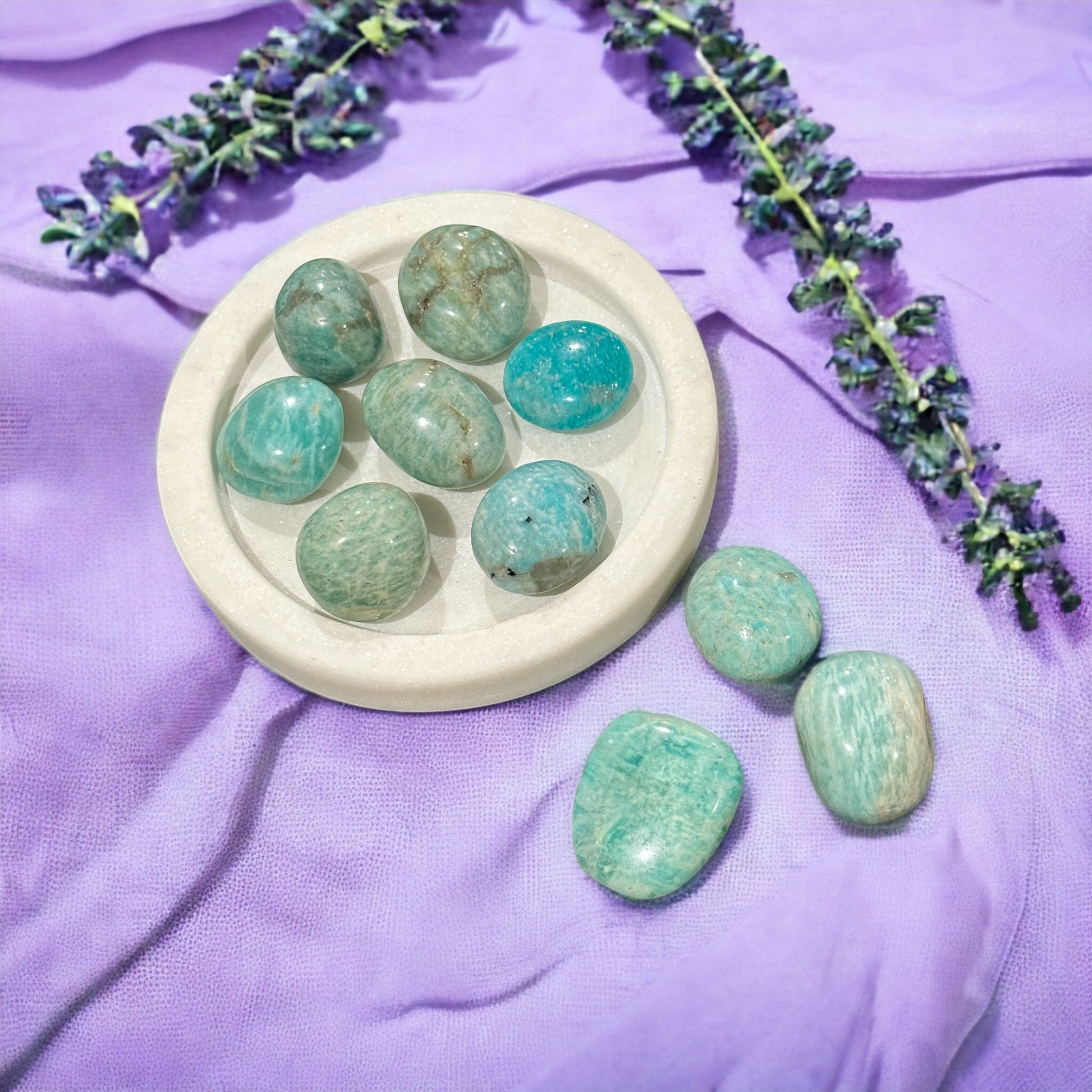 Amazonite tumble crystal