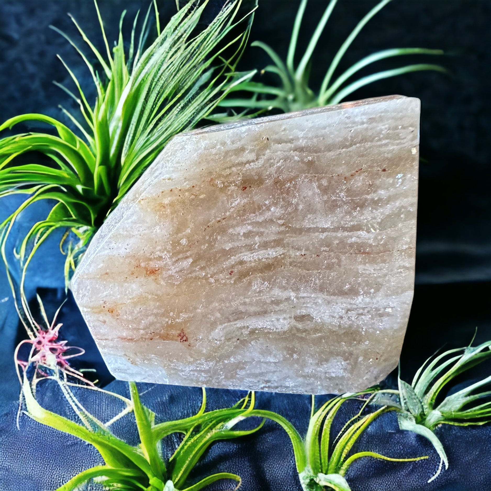 Thousand layer garden quartz crystal freeform