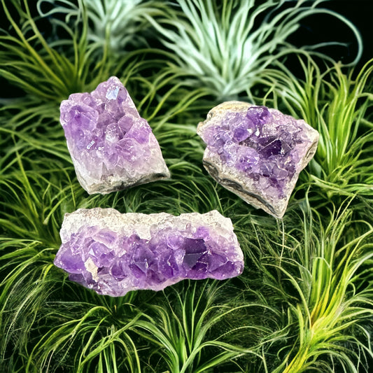 Amethyst crystal cluster