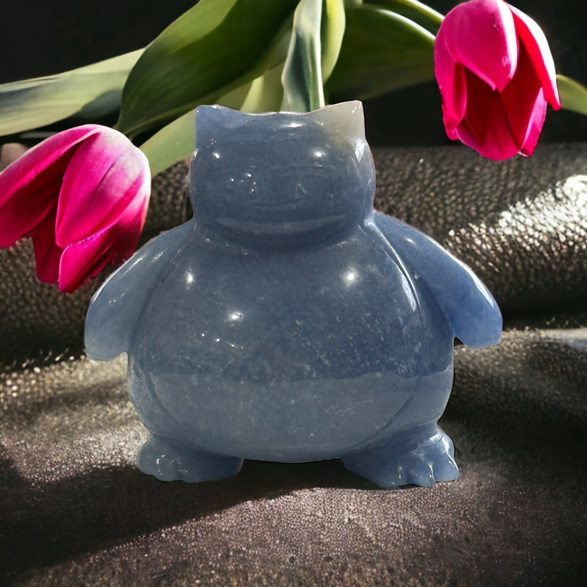 Crystal snorlax carving