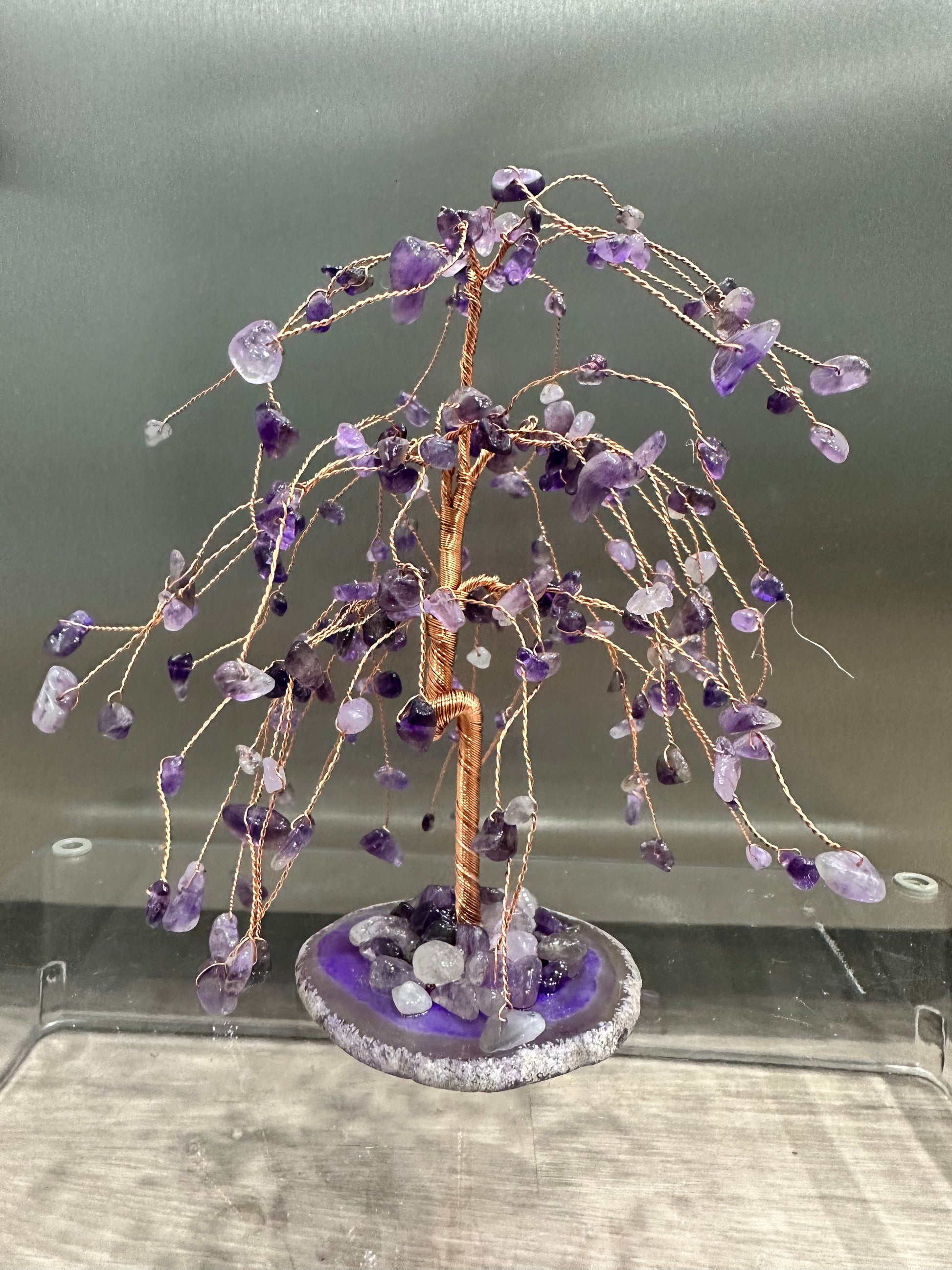 Crystal chip weeping tree