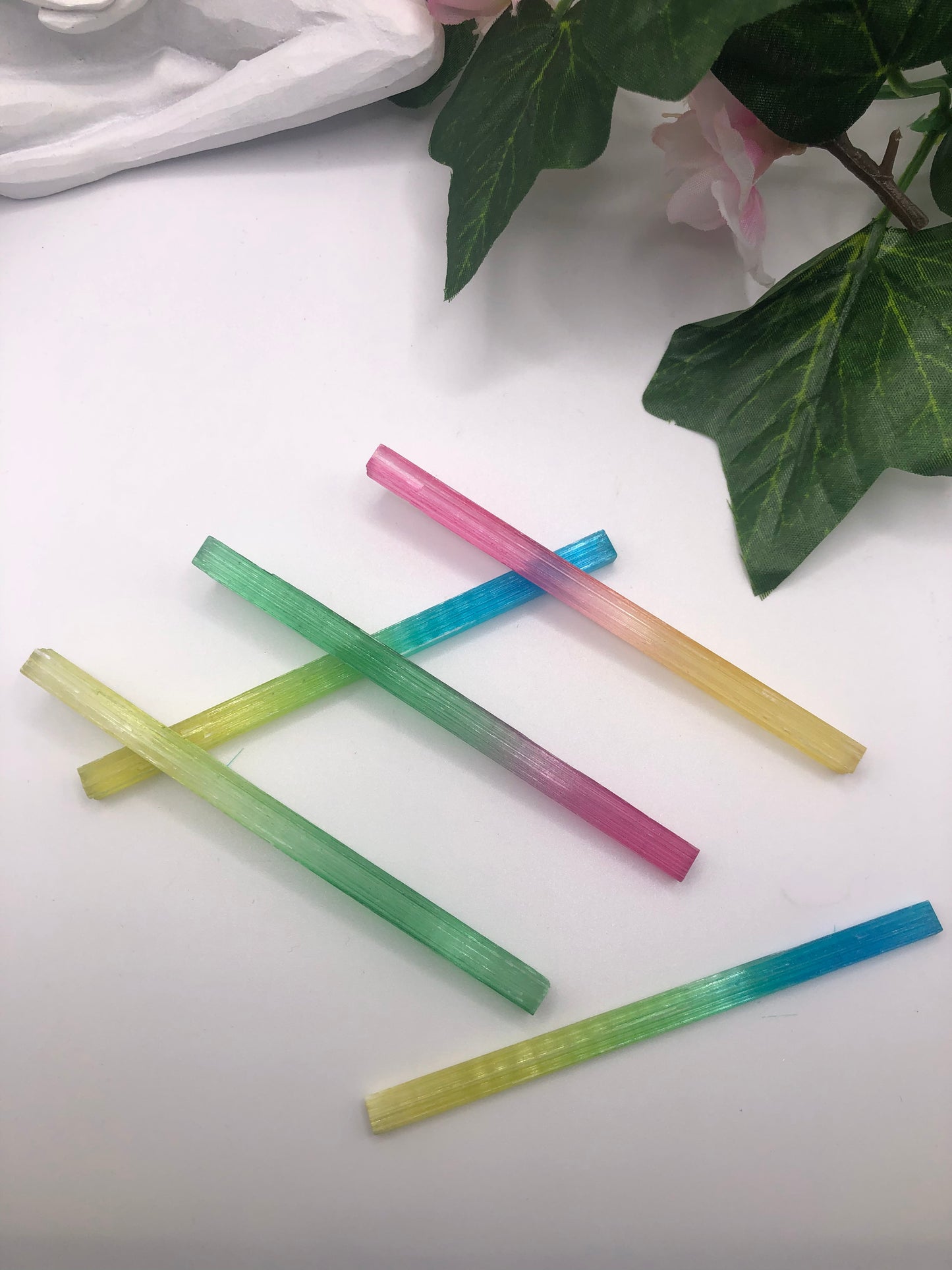 Aura crystal selenite stick