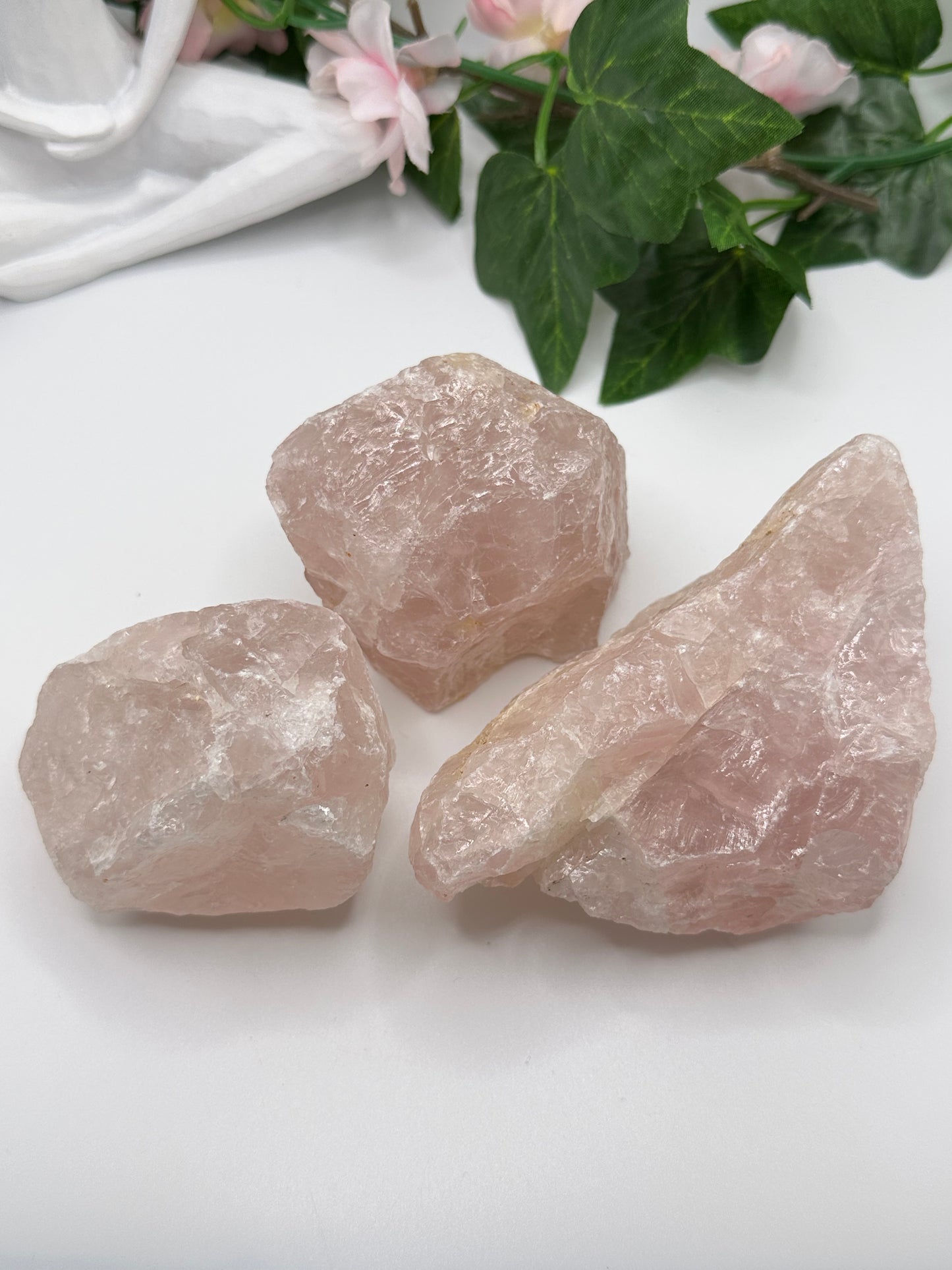 Rose quartz rough crystal